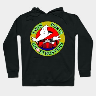 Twin Ports Ghostbusters Logo  Large front Small back Hoodie